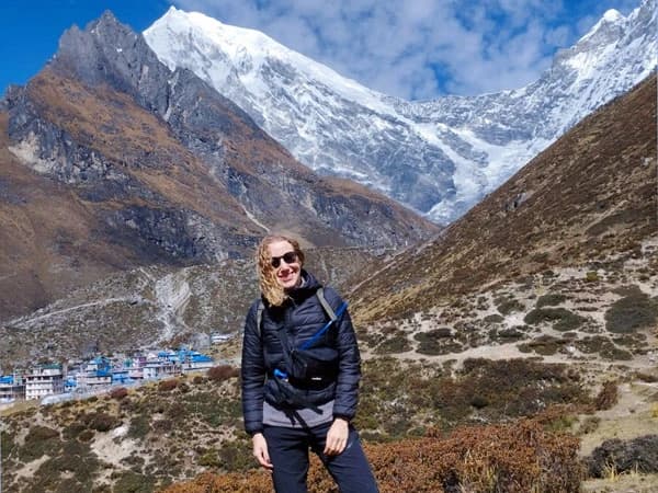 Female langtang valley trek